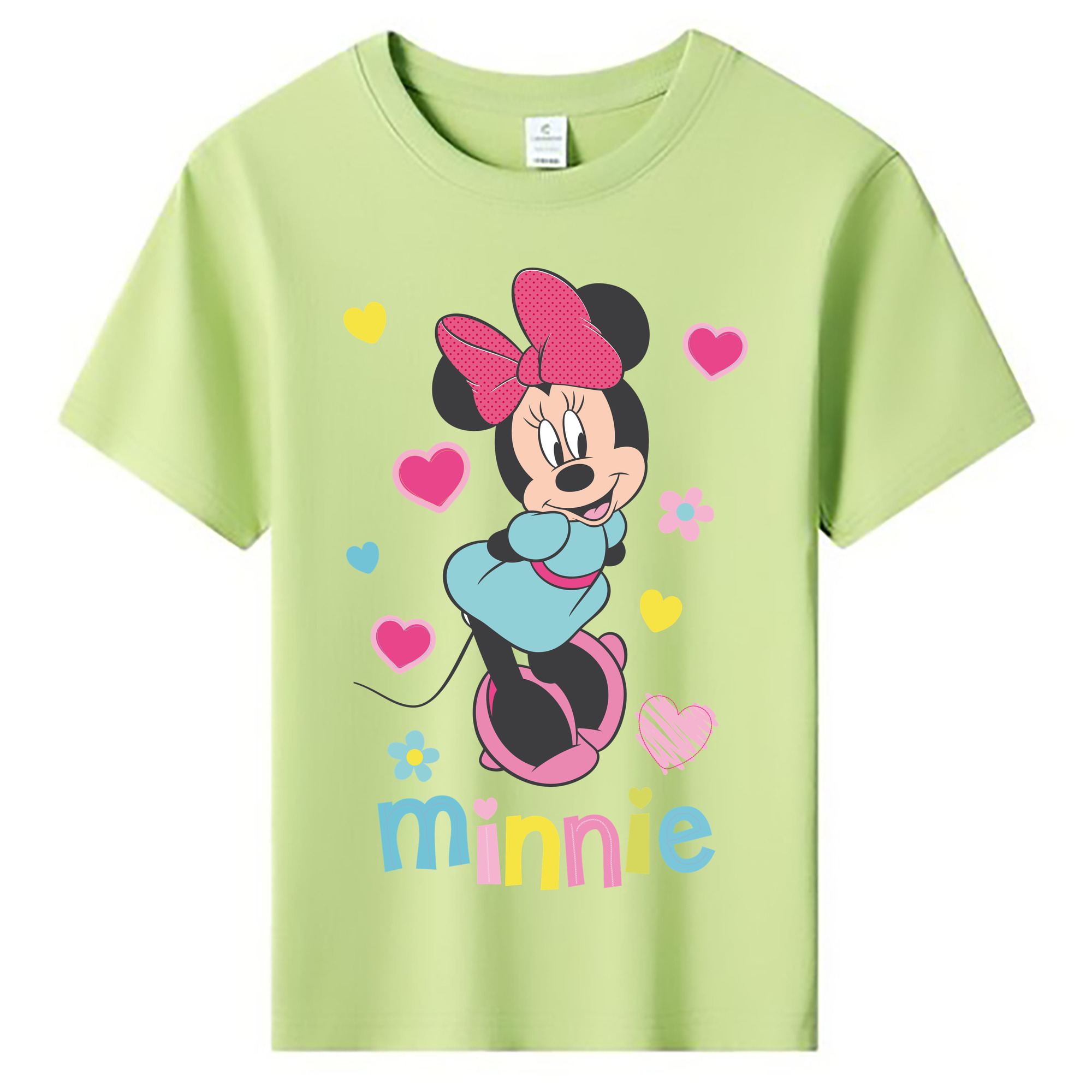 ミッキーマウス Mickey Mouse 綿100％キッズTシャツ（フロントプリント）